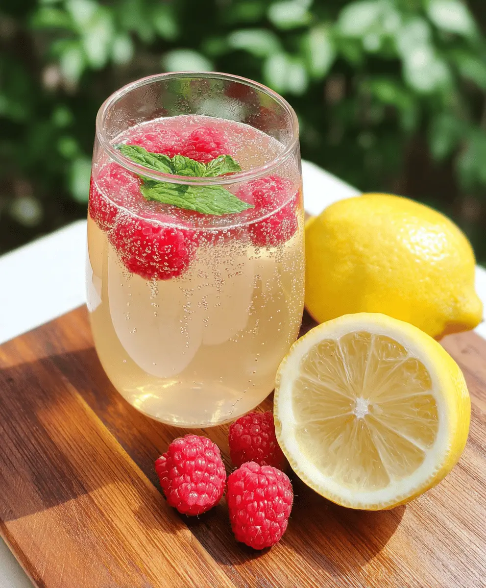 Easy Raspberry Limoncello Prosecco Cocktail Recipe