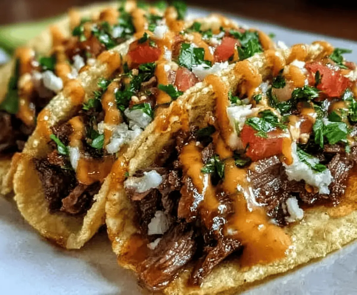 Easy Garlic Butter Honey BBQ Beef Tacos