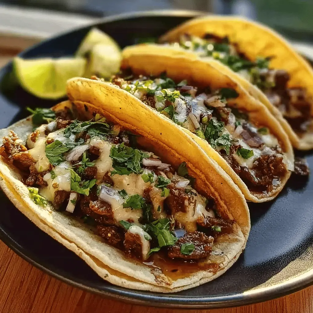 Easy Garlic Butter Honey BBQ Beef Tacos