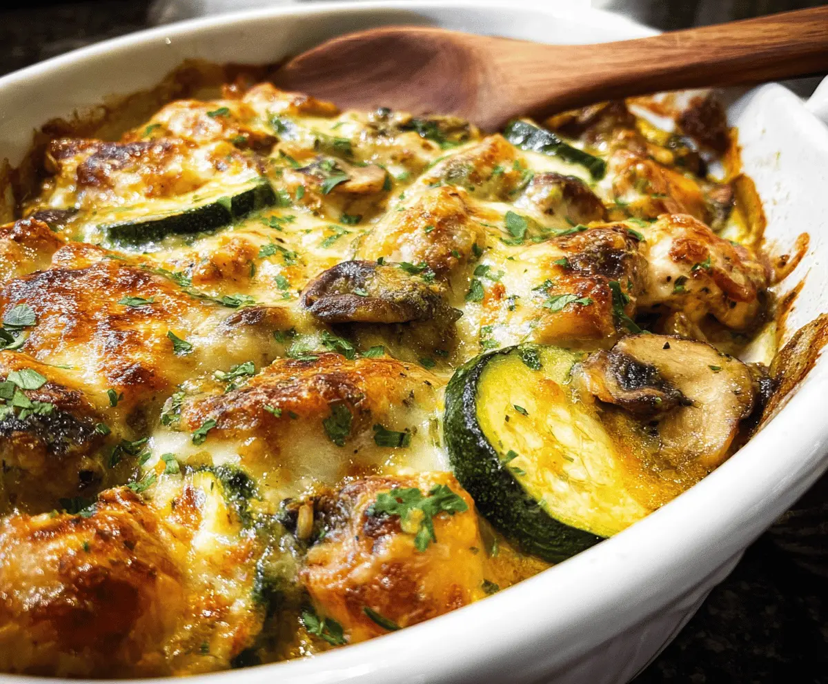 Easy Baked Chicken and Zucchini Casserole
