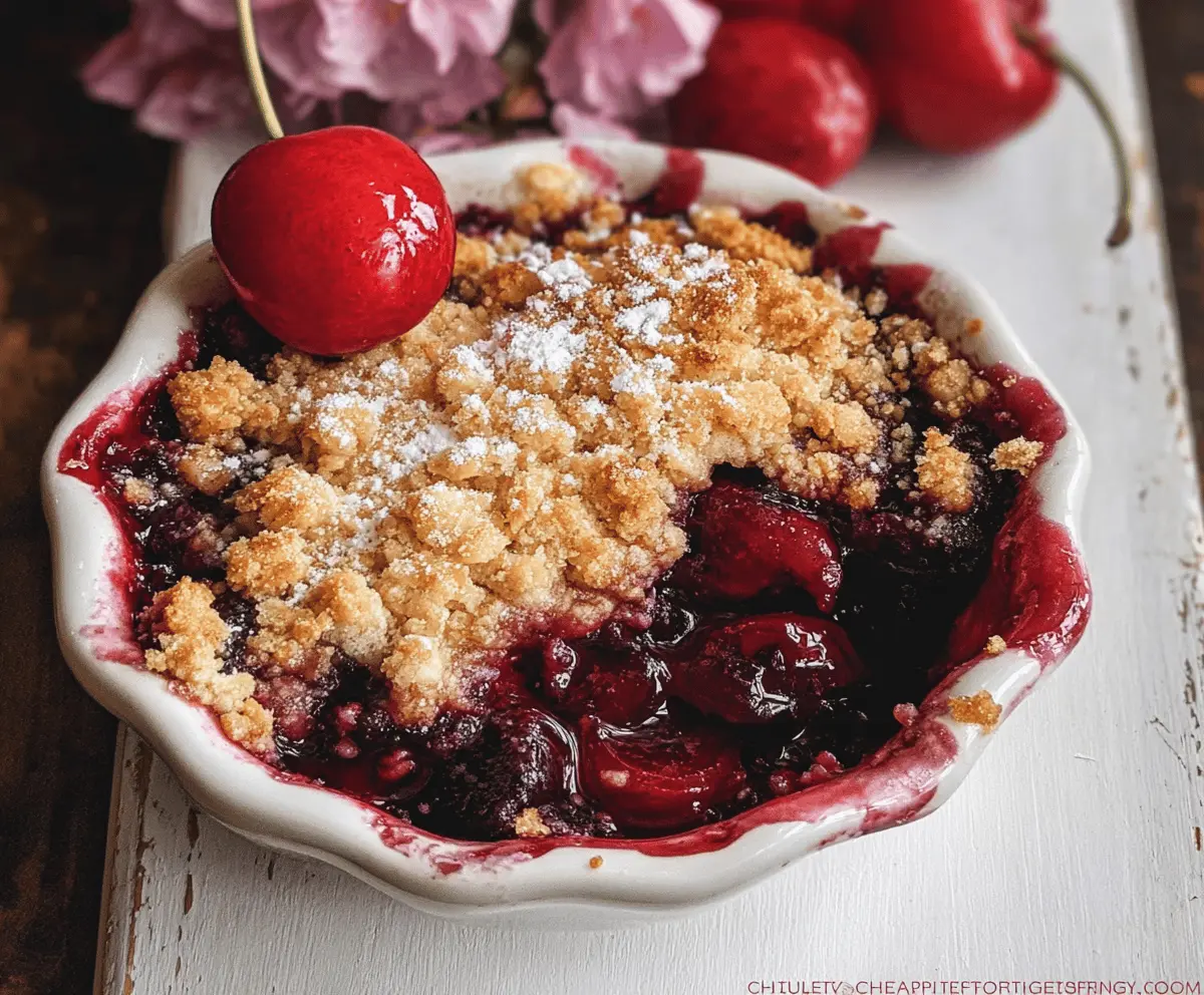 Easy Homemade Cherry Crumble Recipe