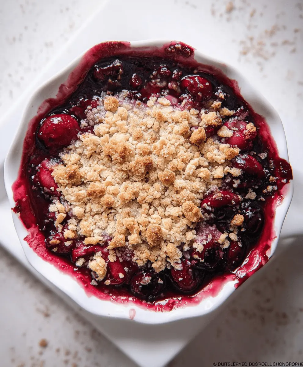 Easy Homemade Cherry Crumble Recipe