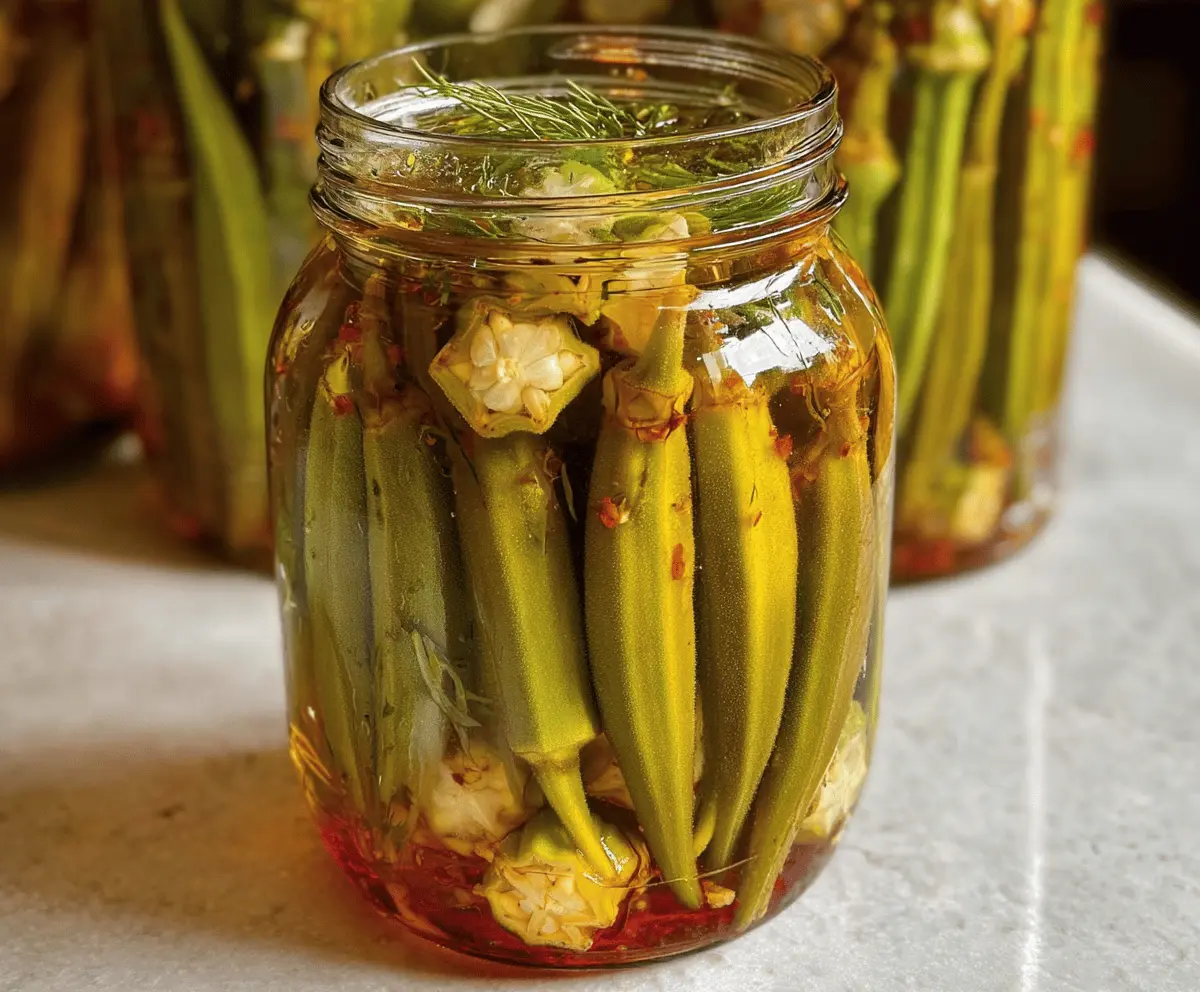 Easy Refrigerator Pickled Okra Recipe