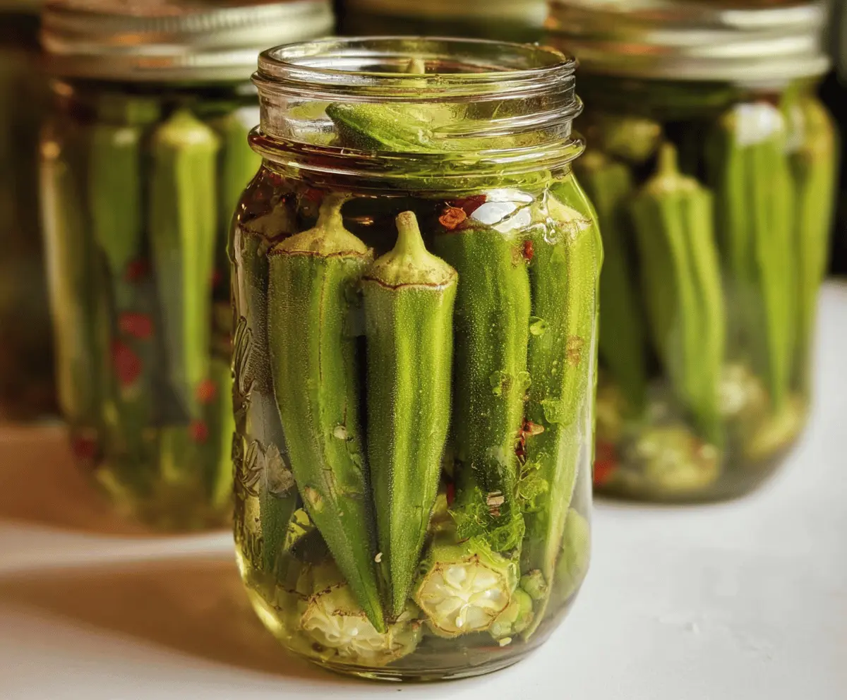 Easy Refrigerator Pickled Okra Recipe