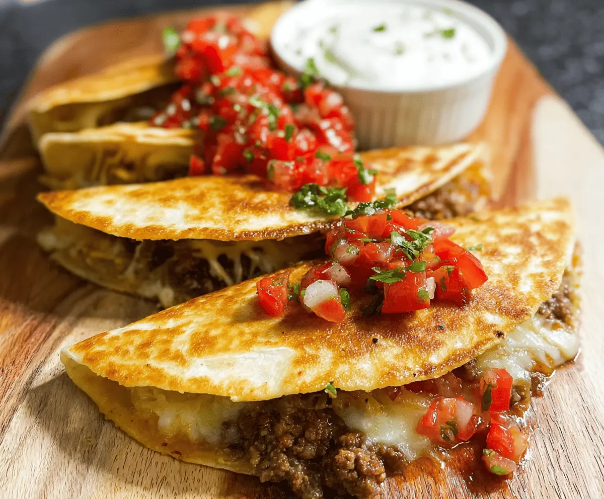 Easy Cheesy Taco Quesadillas Recipe