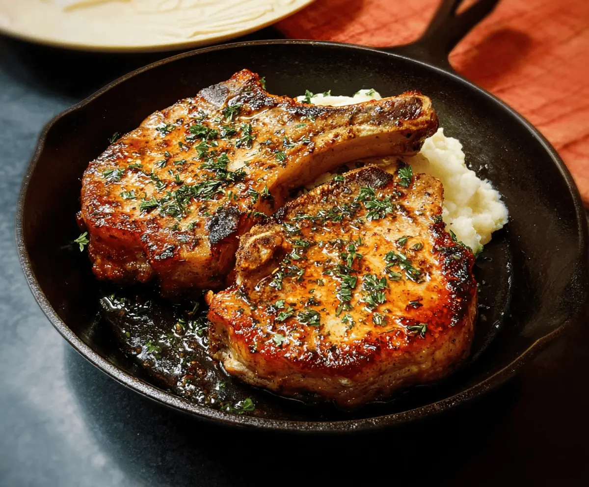 Easy Cast Iron Pork Chops Recipe