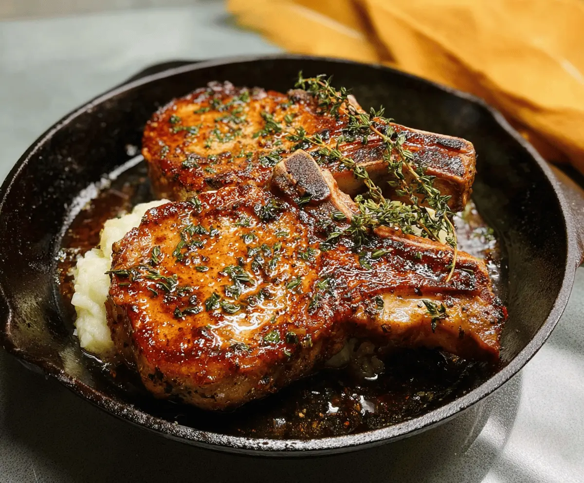 Easy Cast Iron Pork Chops Recipe