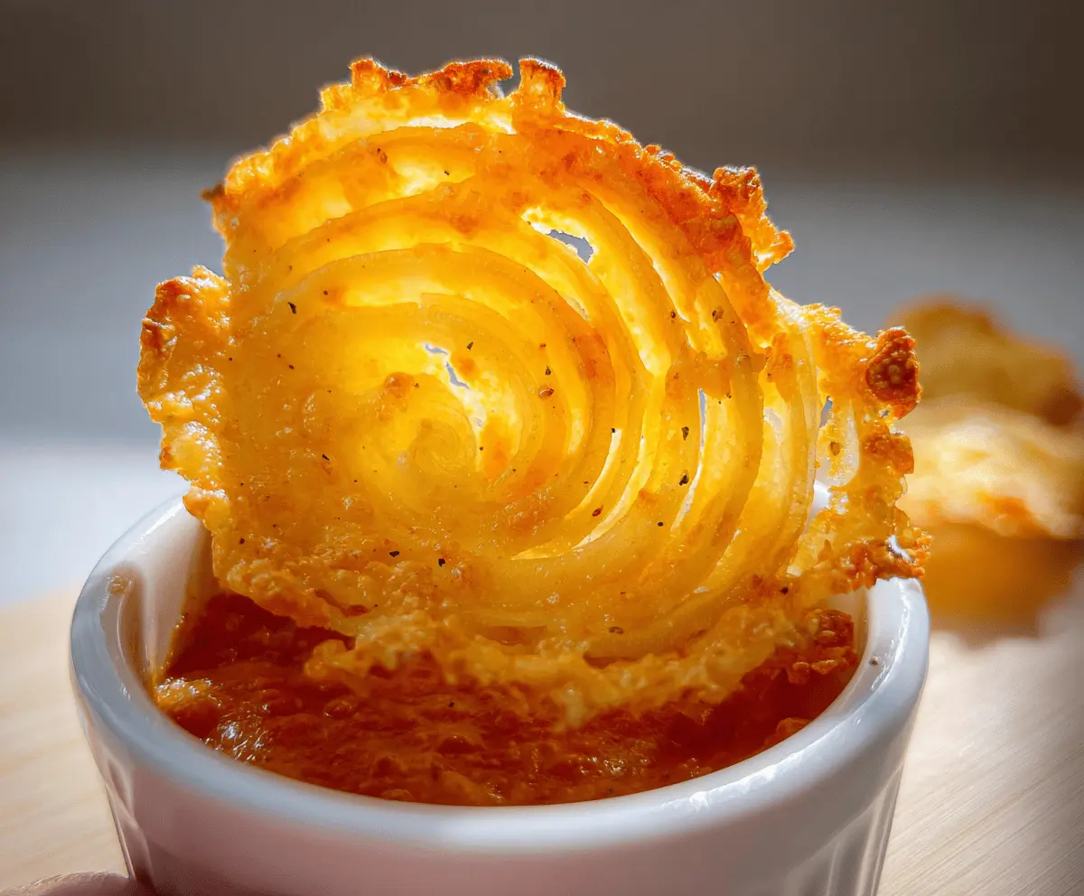 Easy Cheesy Onion Crisps Recipe