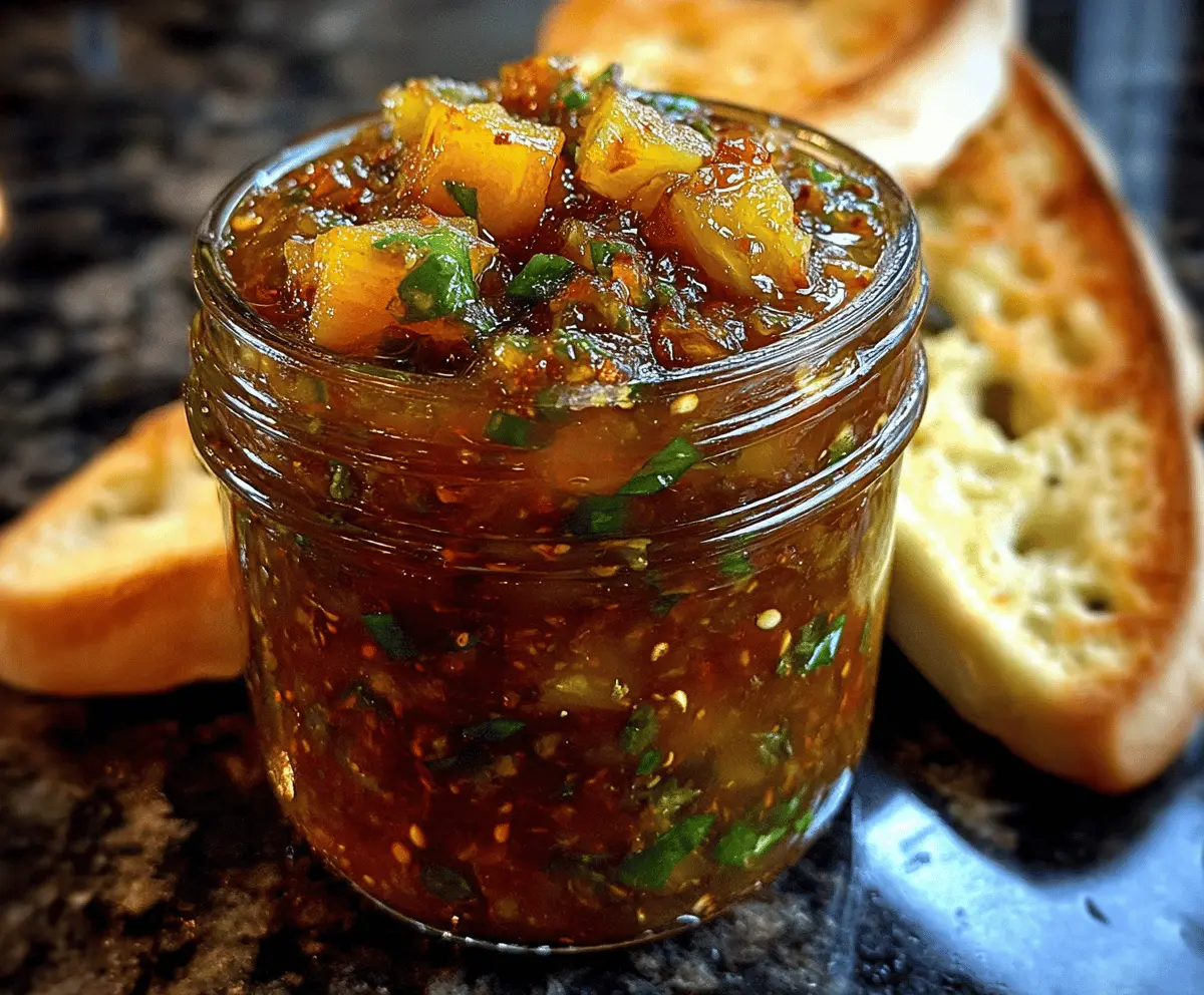 Easy Spicy Pineapple Jalapeño Chutney Recipe