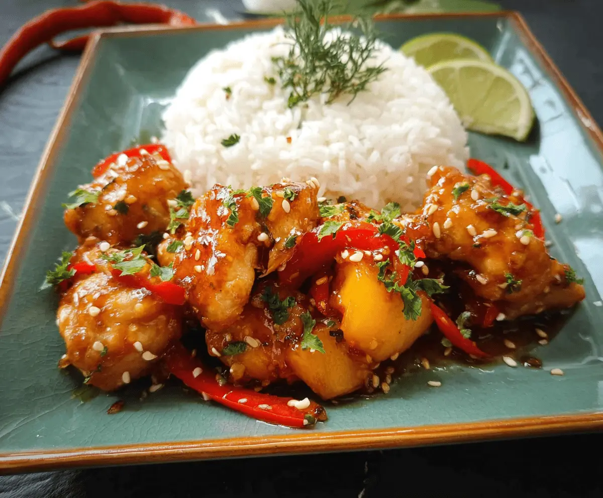 Easy Thai Peach Chicken Recipe