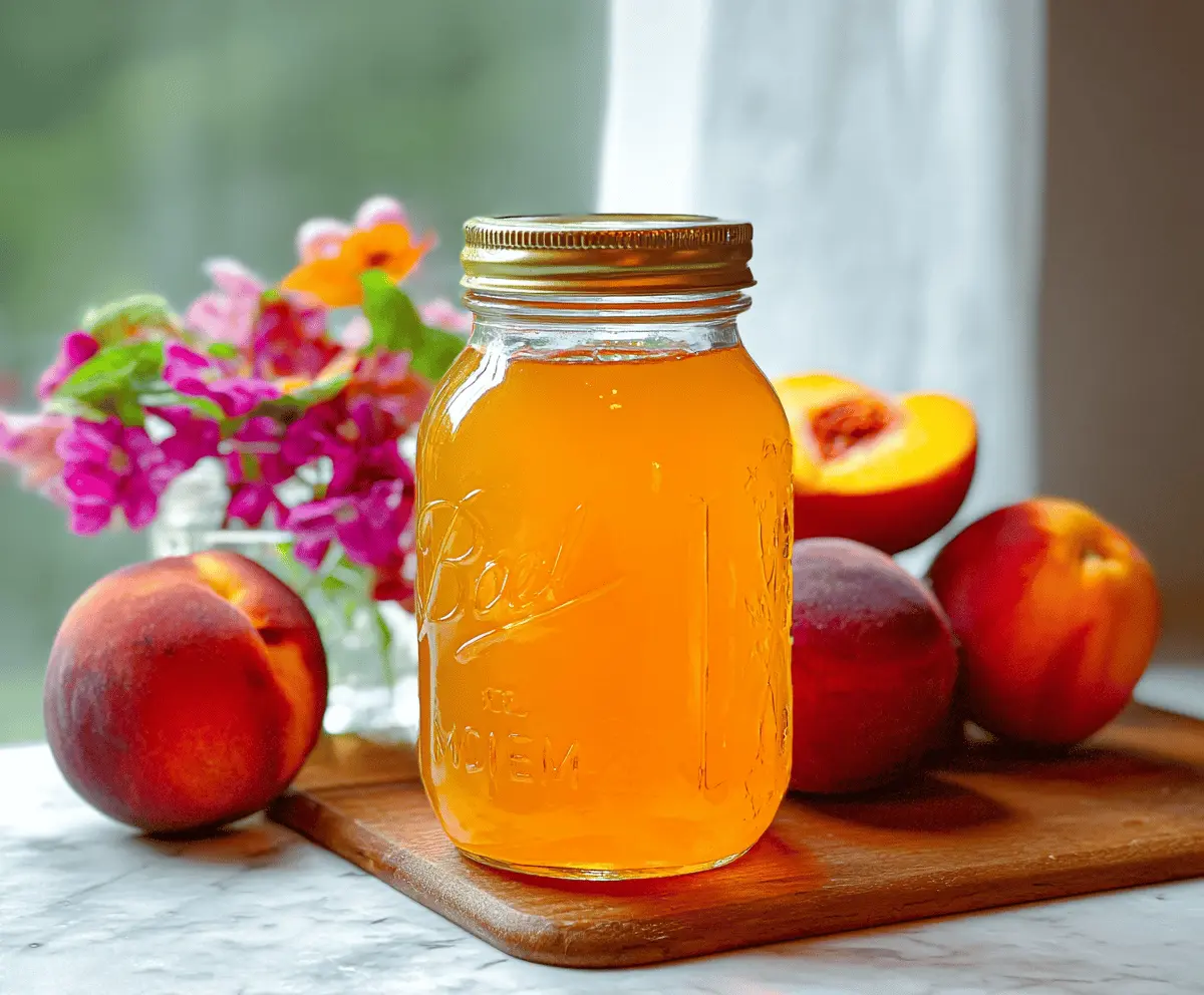 Easy Homemade Peach Syrup Recipe