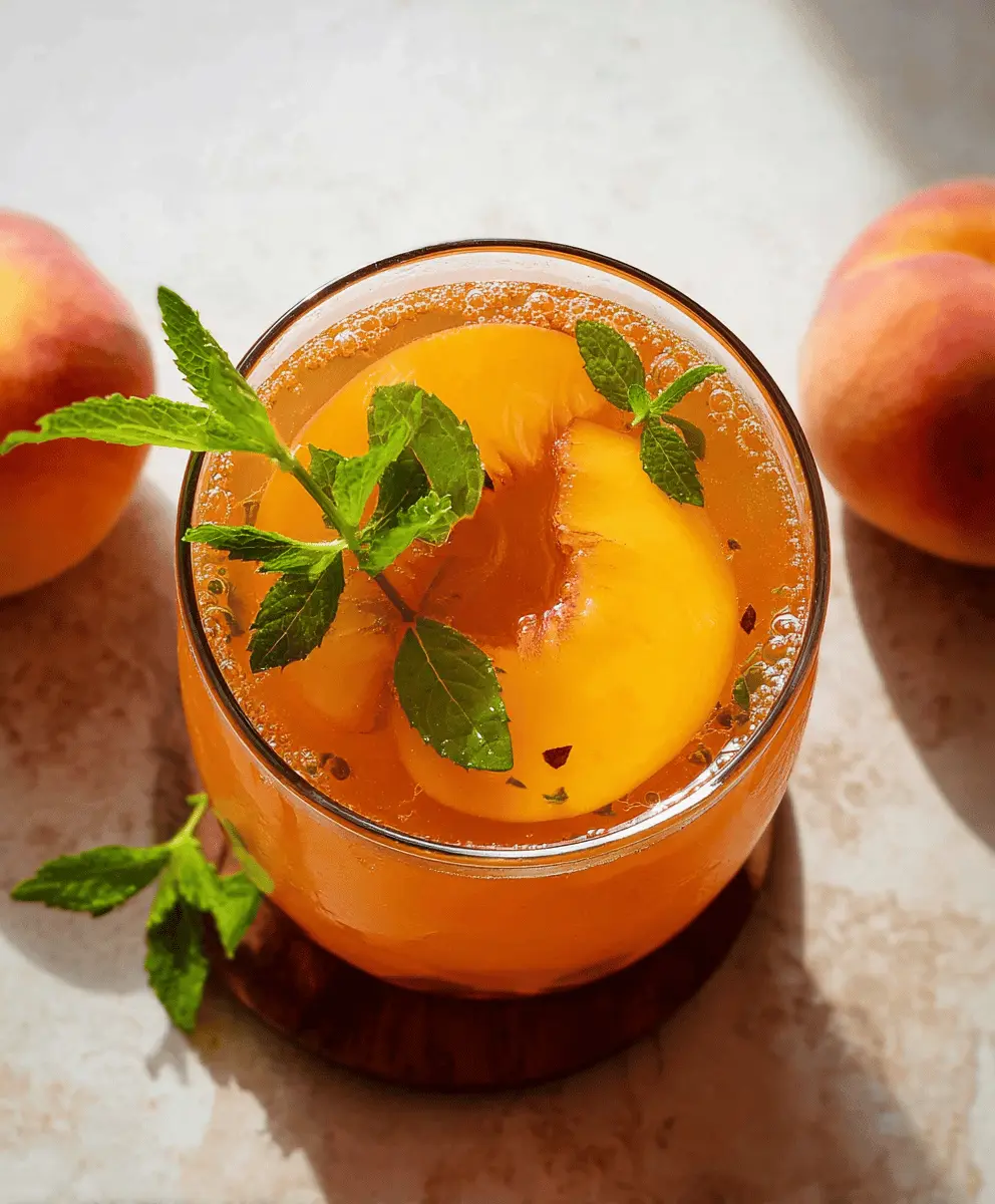 Easy Refreshing Peach Tea Recipe