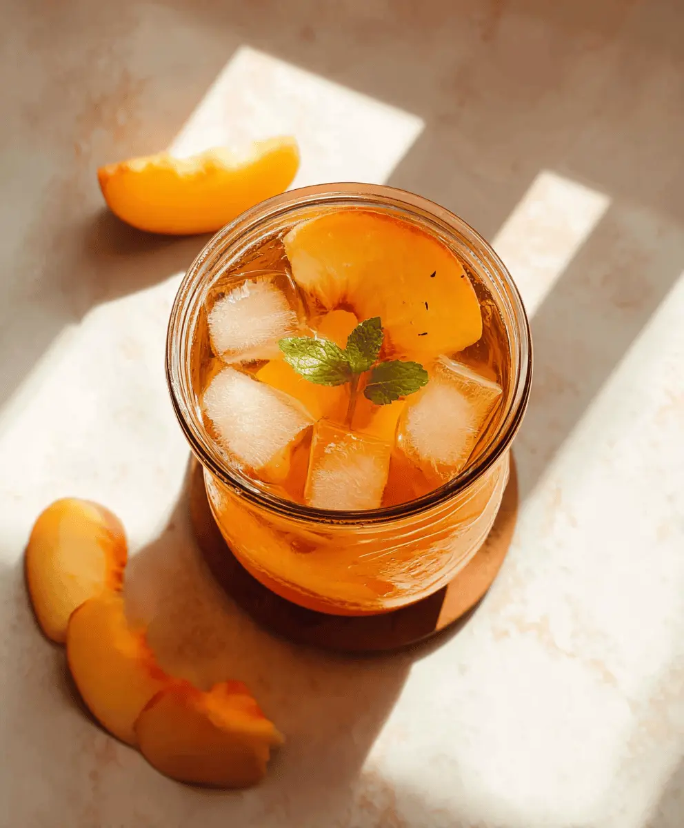 Easy Refreshing Peach Tea Recipe