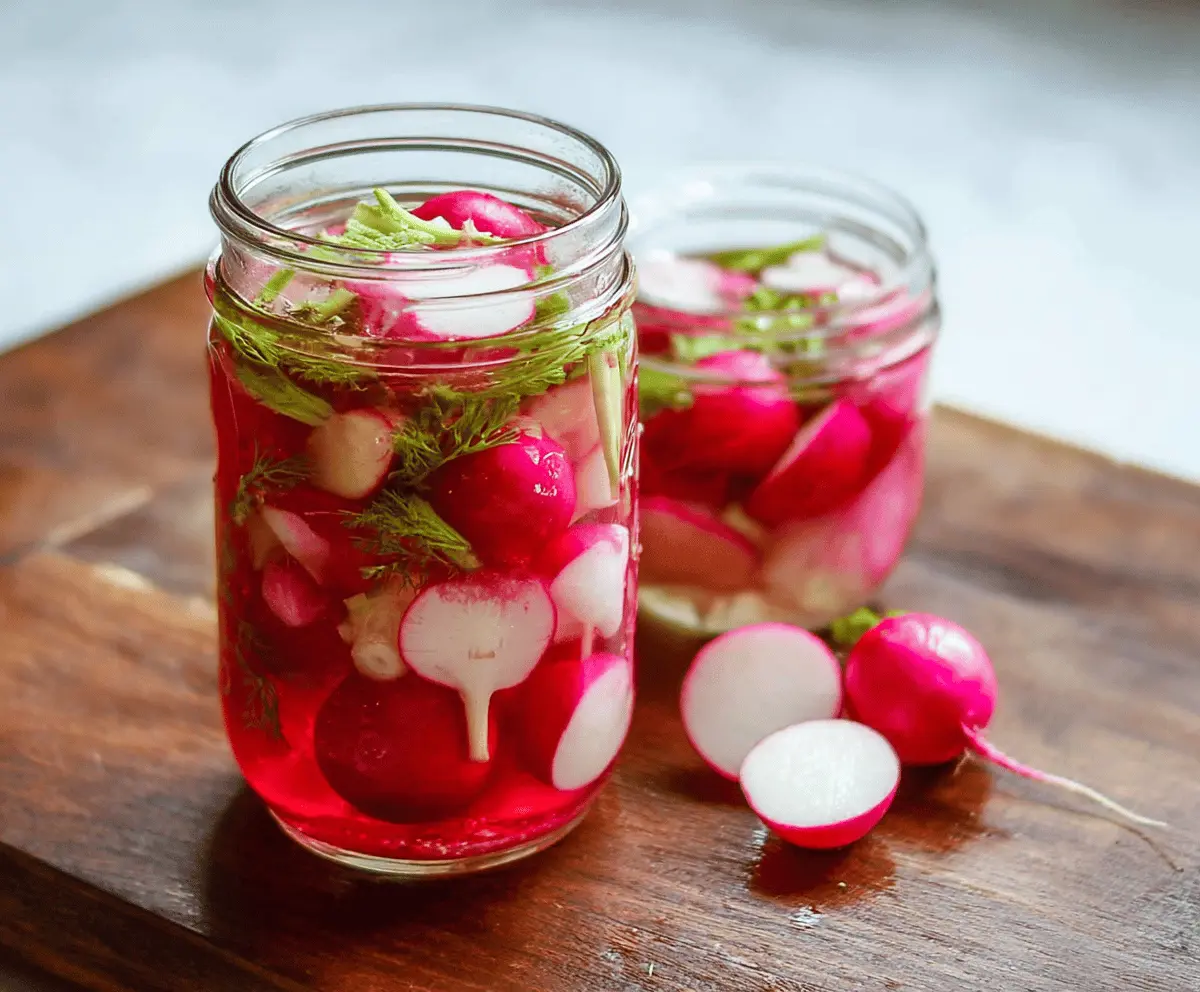 Easy Refrigerator Pickled Radishes Recipe