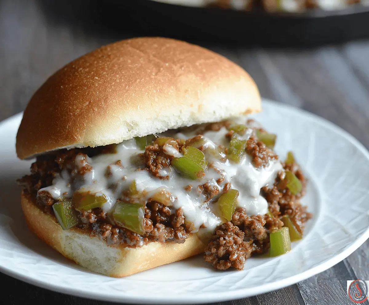 Easy Philly Cheesesteak Sloppy Joes Recipe