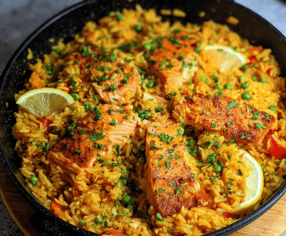 Easy One-Pot Salmon and Rice Dinner