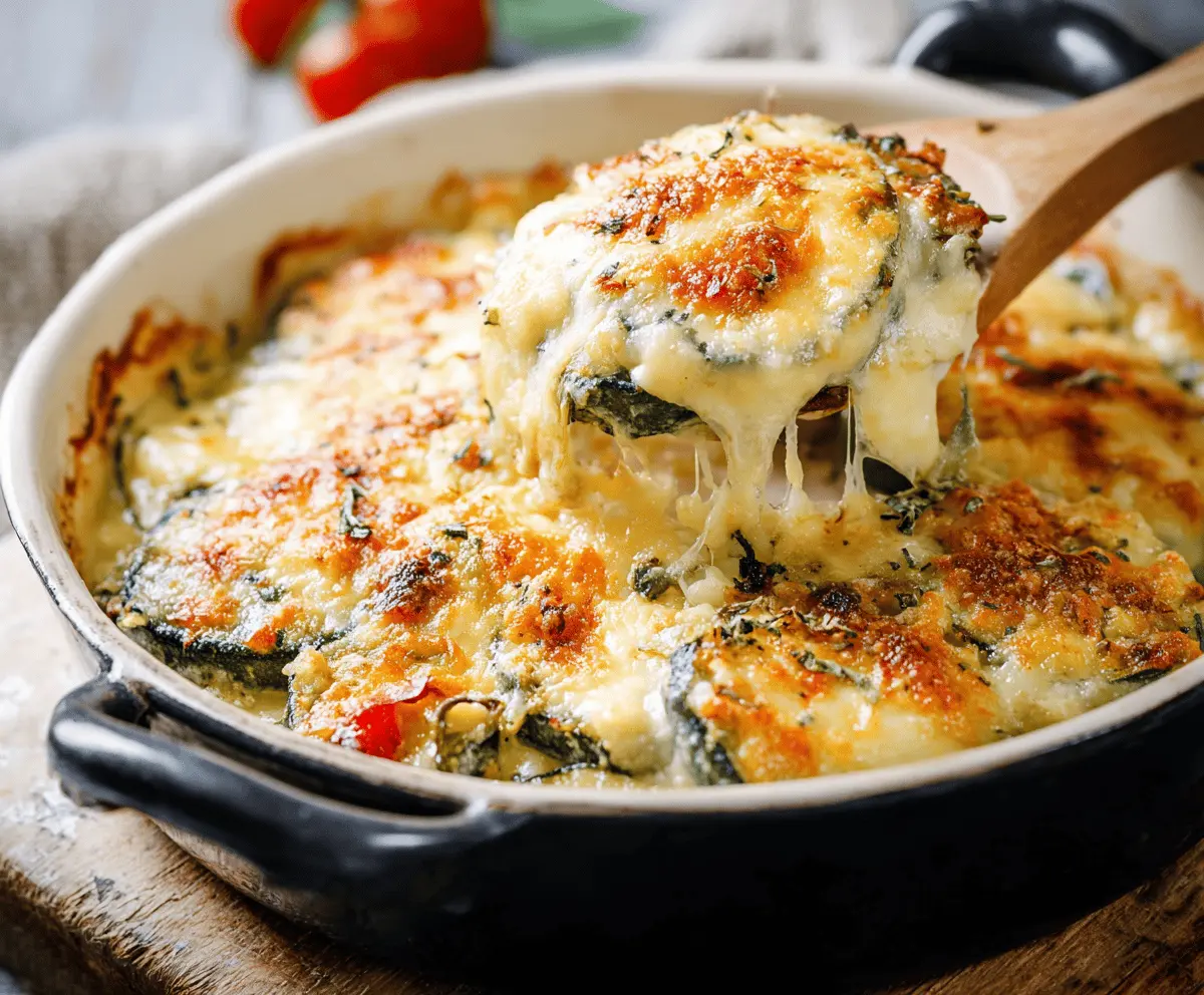 Easy Baked Zucchini and Cheese Casserole