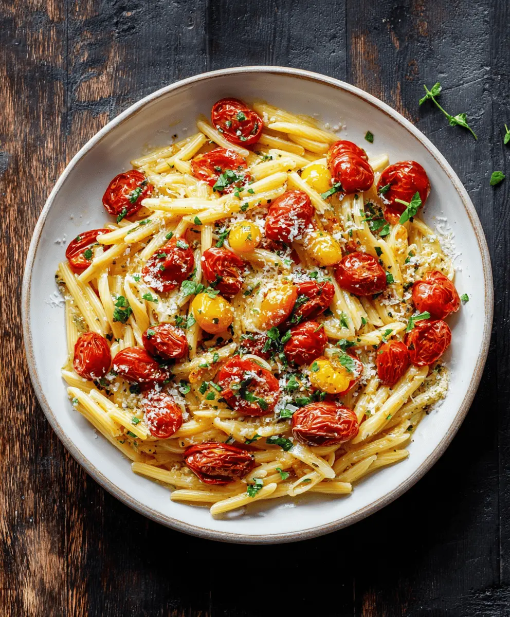Easy Pasta With Cherry Tomatoes And Garlic