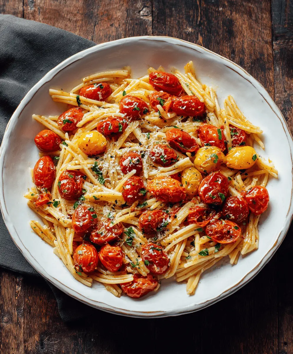Easy Pasta With Cherry Tomatoes And Garlic