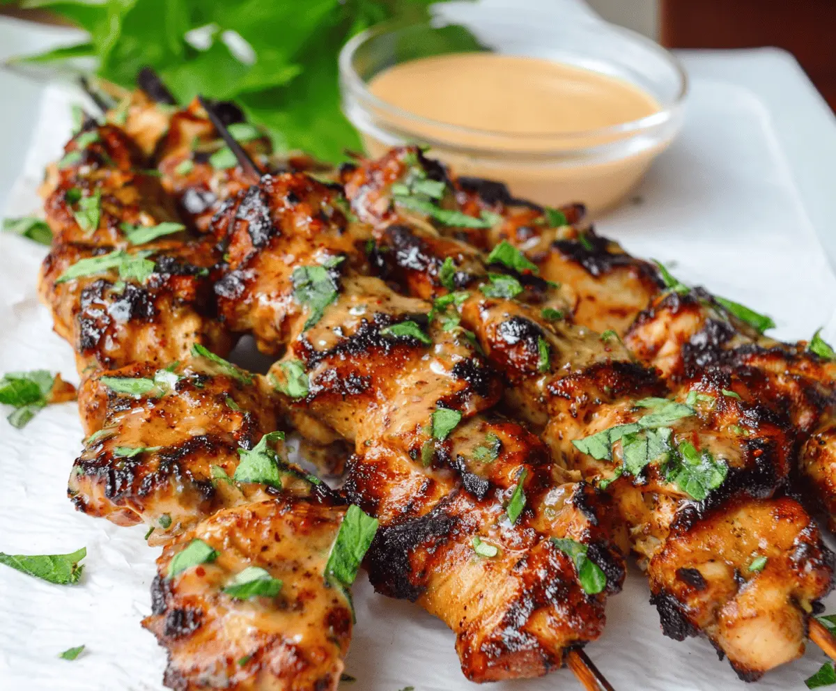 Easy Bang Bang Chicken Skewers Recipe for Dinner