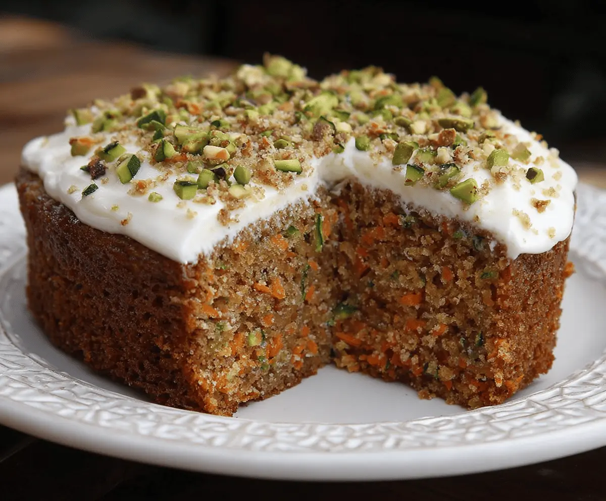 Moist and Delicious Zucchini Carrot Cake Recipe