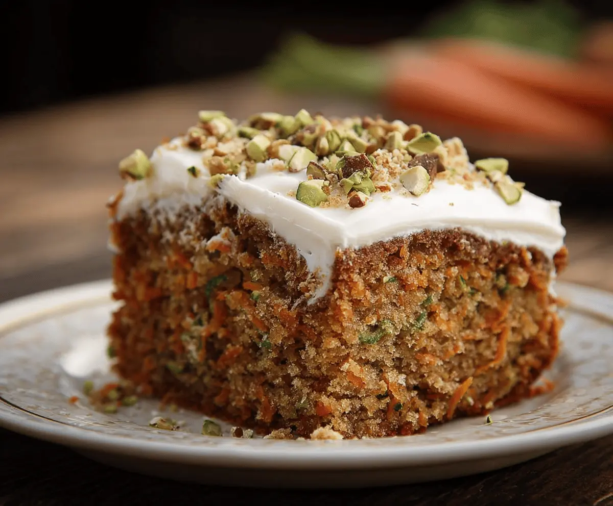 Moist and Delicious Zucchini Carrot Cake Recipe