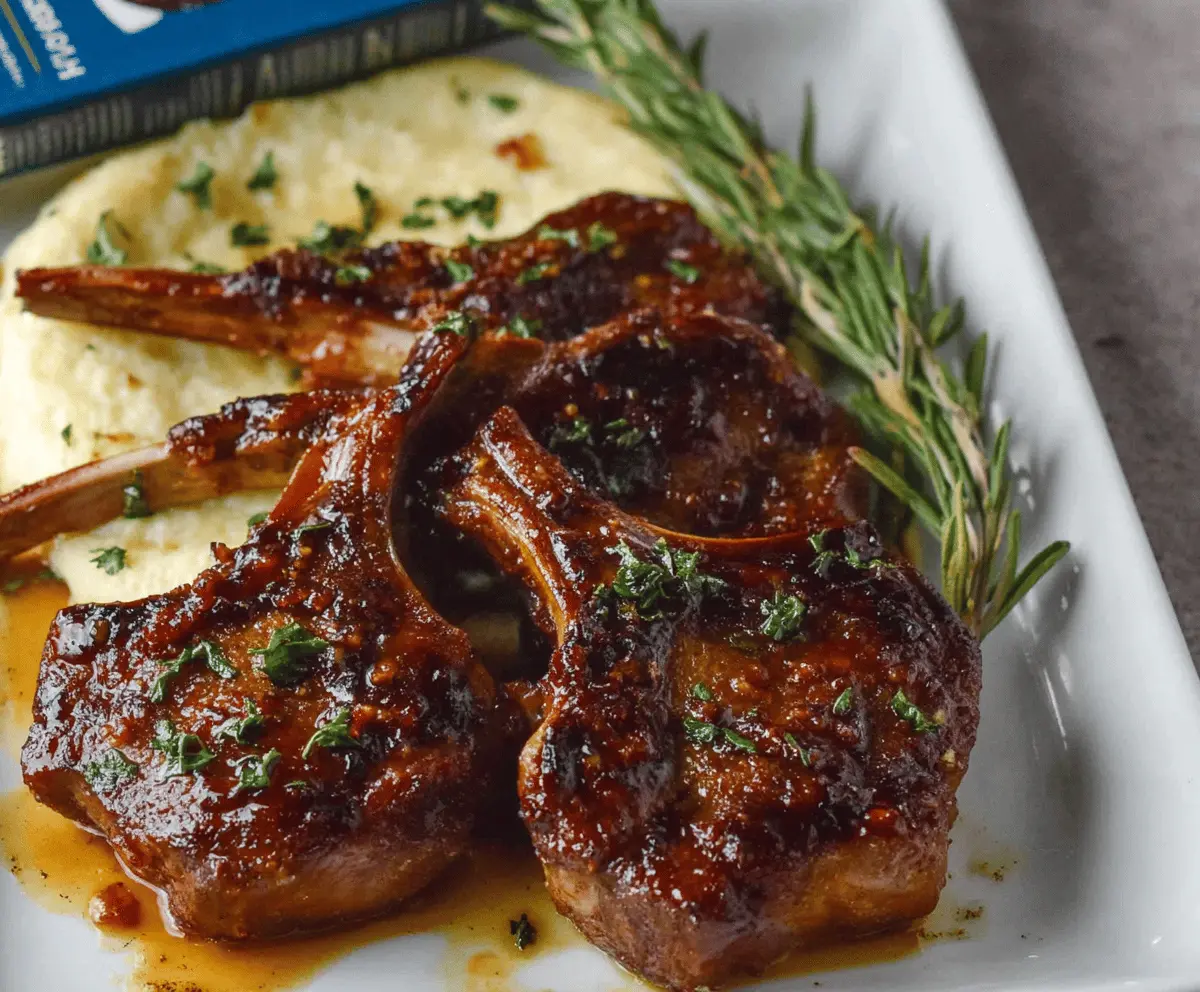 Easy Honey Garlic Glazed Lamb Chops Recipe