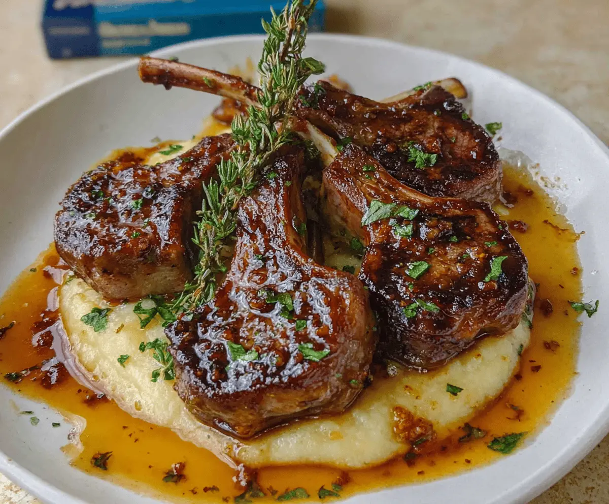 Easy Honey Garlic Glazed Lamb Chops Recipe
