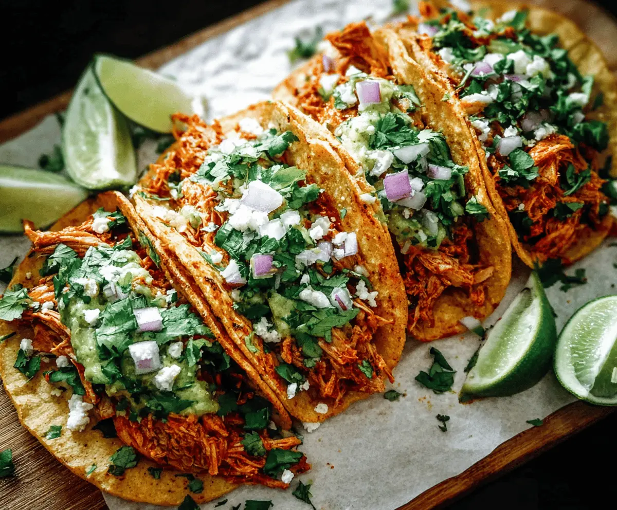 Easy Chicken Tinga Tacos Recipe for Taco Night