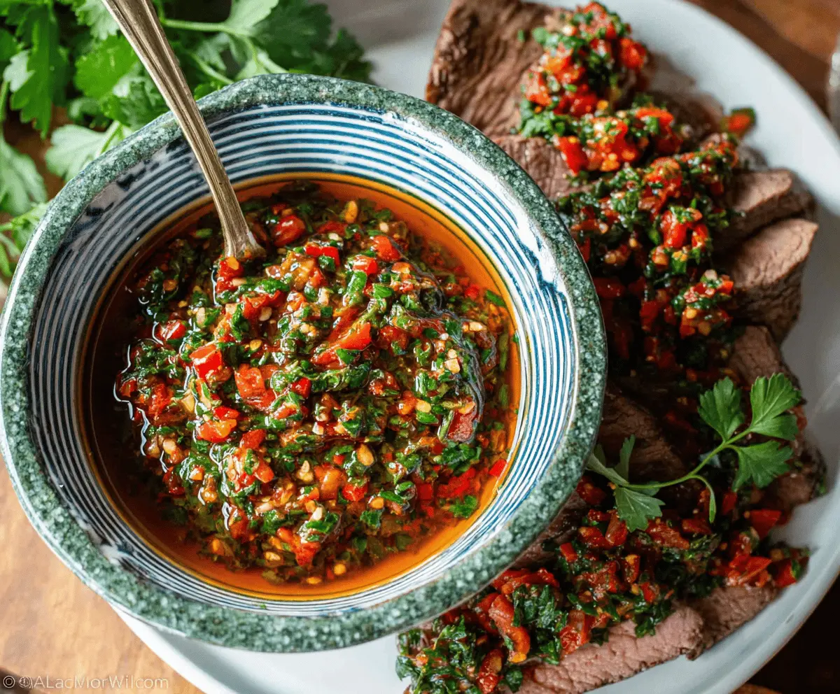 Easy Chimichurri Rojo Sauce Recipe