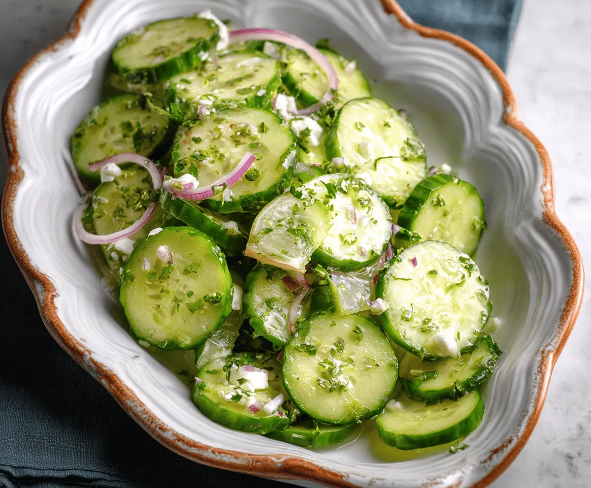 Easy Peruvian Cucumber Salad With Lime Dressing