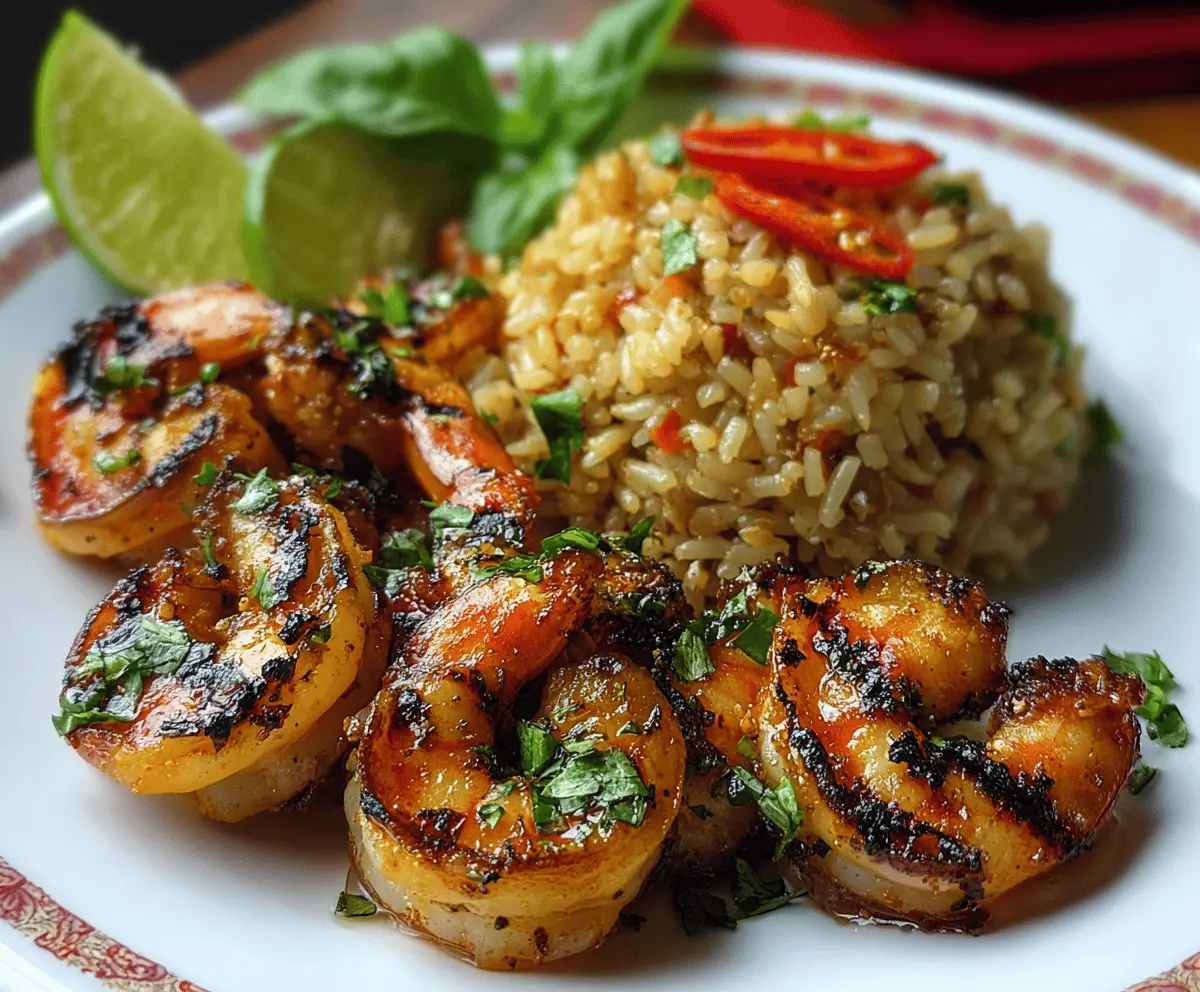 Thai Chili Lemongrass Shrimp with Zesty Lime Fried Rice