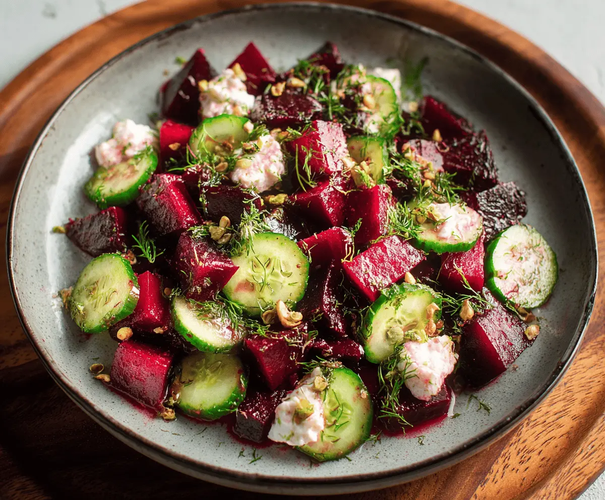 Refreshing Crisp Cucumber and Beetroot Salad Recipe