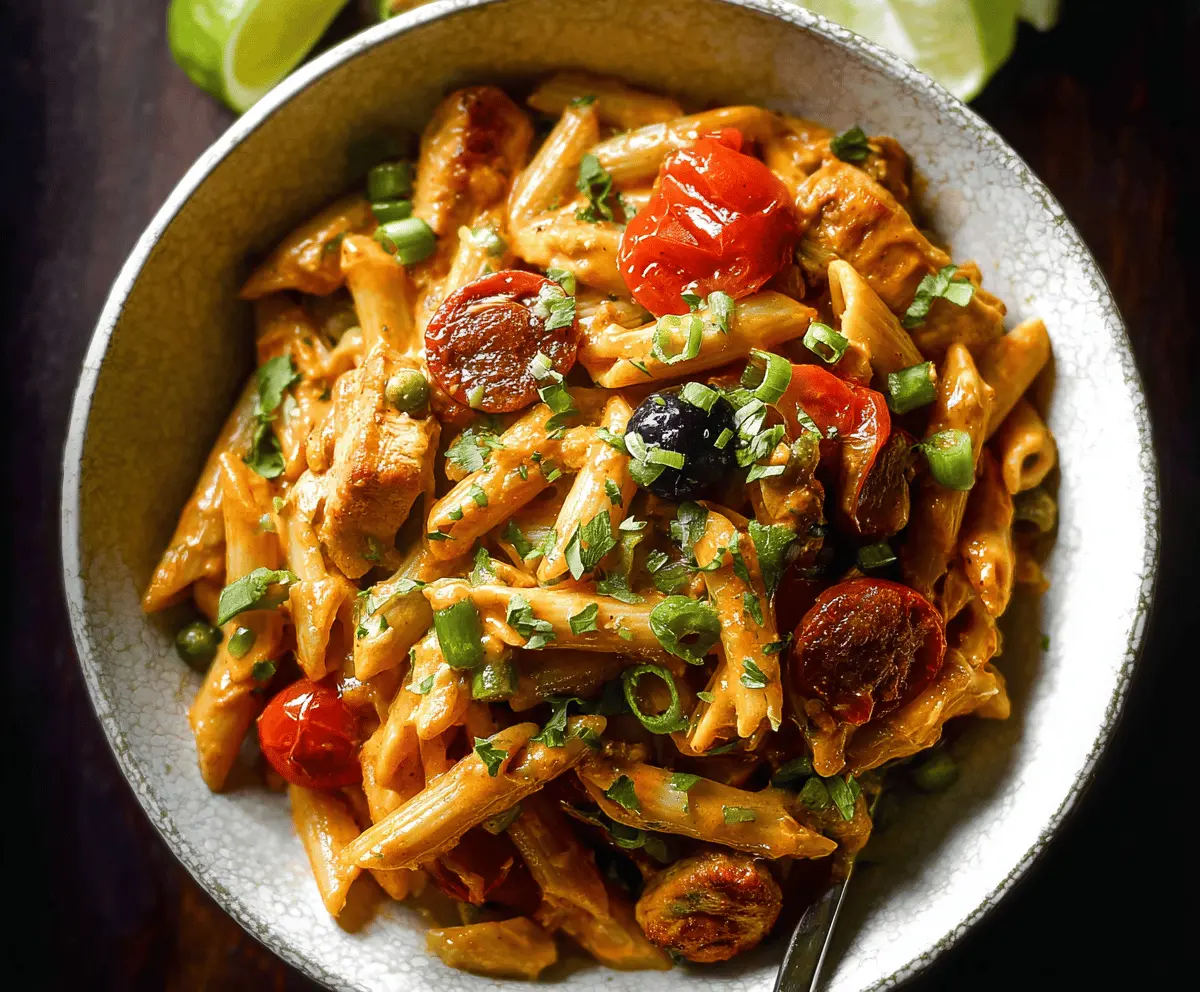 Creamy Spicy Chicken Chipotle Pasta Recipe