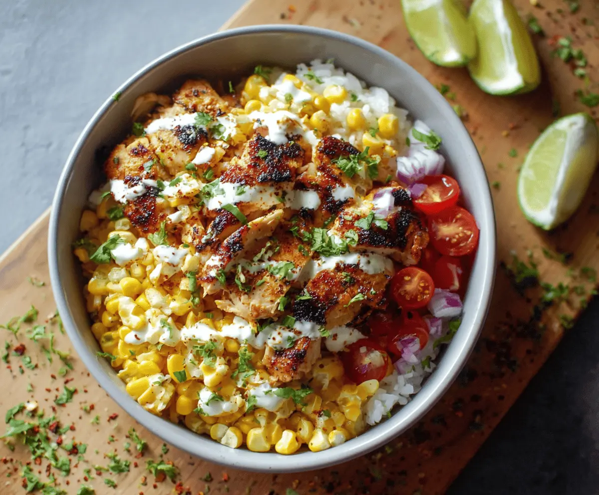 Easy Street Corn Chicken Rice Bowl Recipe