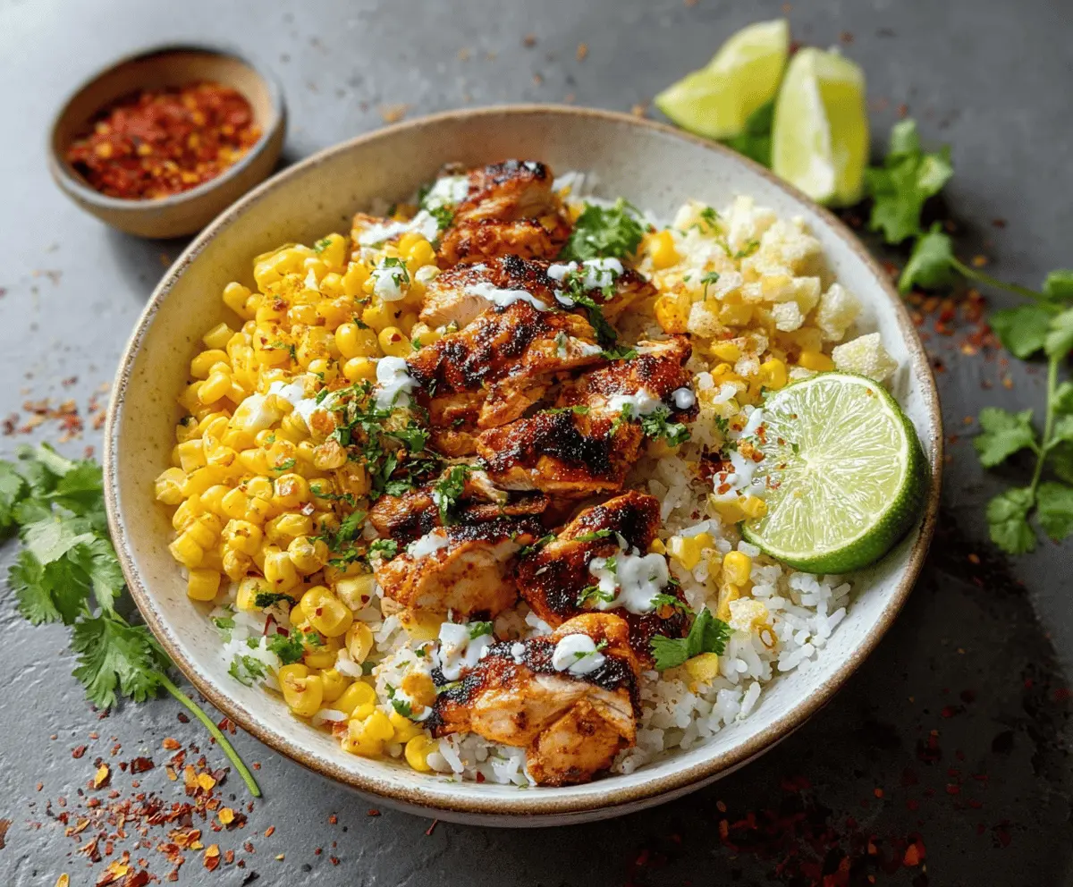 Easy Street Corn Chicken Rice Bowl Recipe