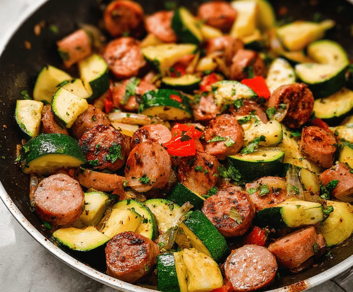 Easy 20-Minute Sausage and Zucchini Skillet