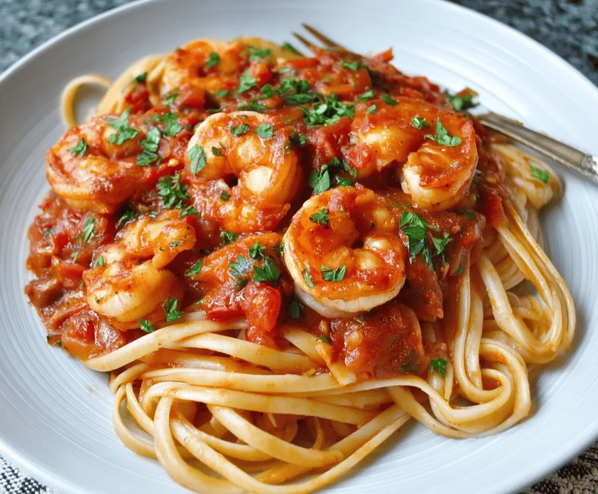 Easy Shrimp Fra Diavolo Linguine Recipe
