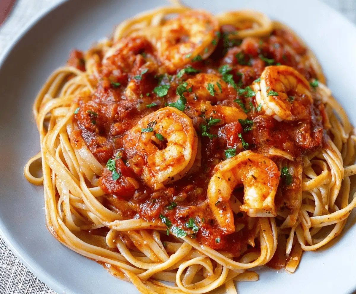Easy Shrimp Fra Diavolo Linguine Recipe