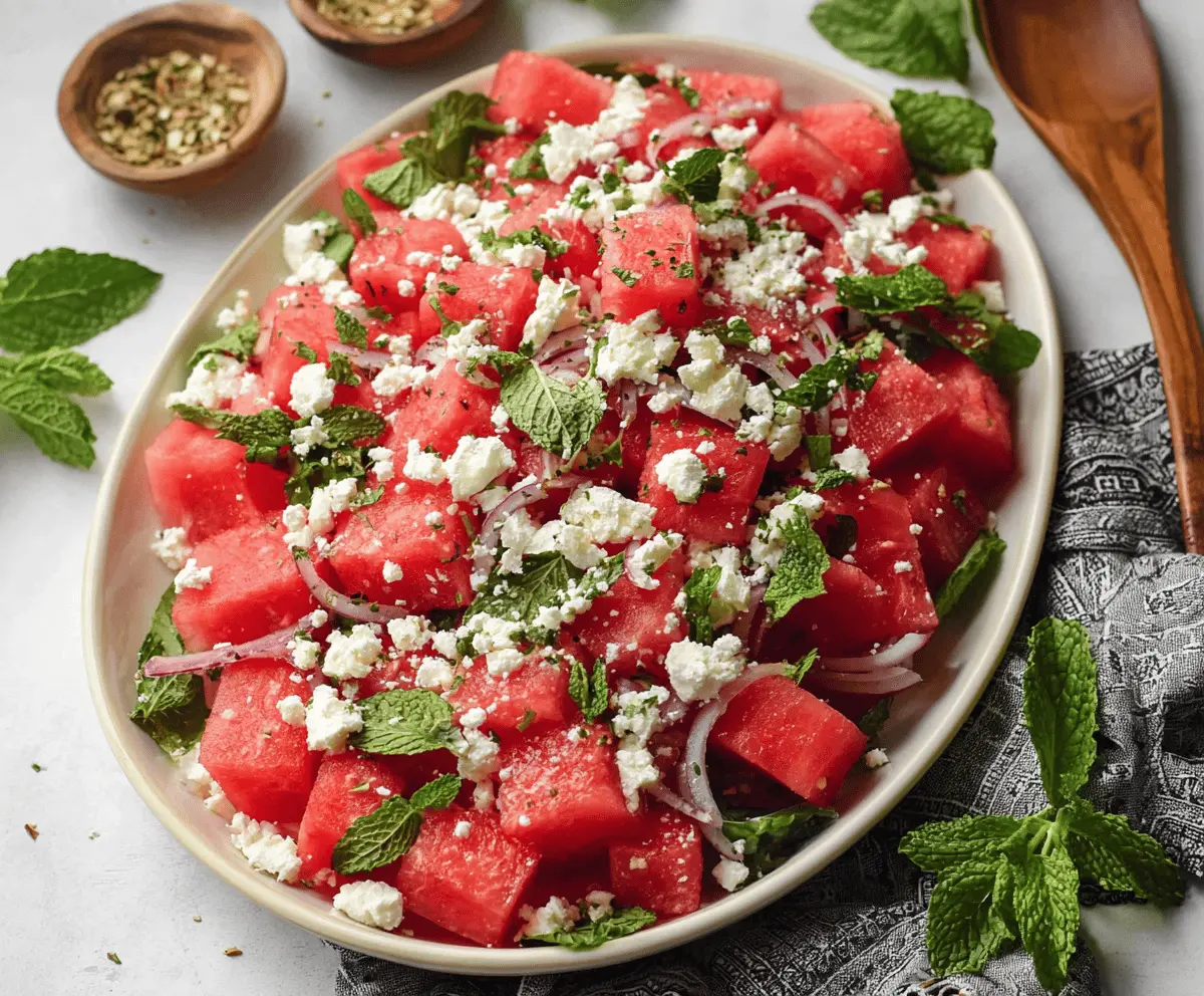 Refreshing Watermelon Feta Salad Recipe
