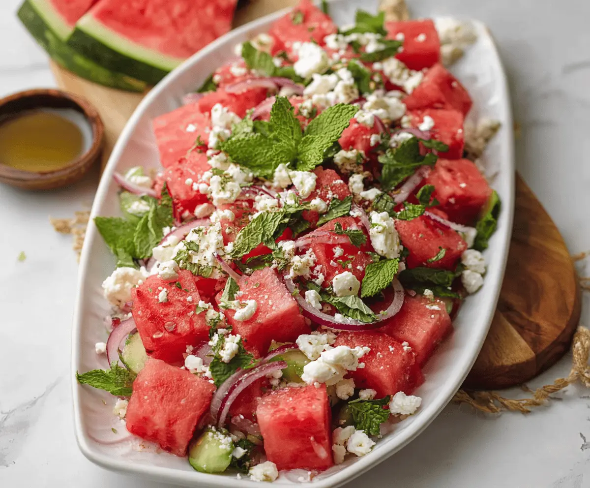 Refreshing Watermelon Feta Salad Recipe