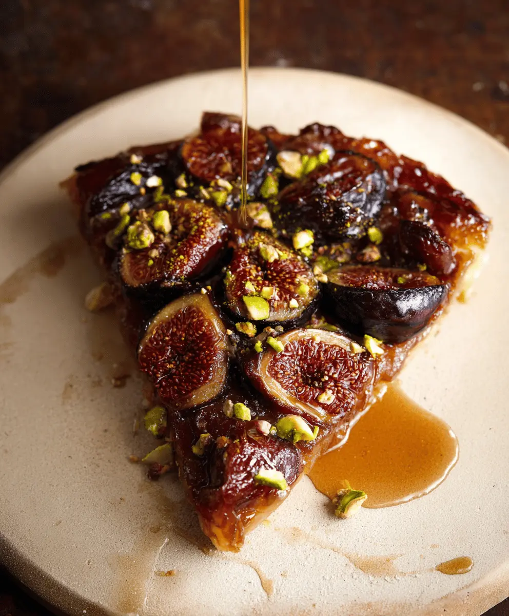 Salted Honey Pistachio Fig Tarte Tatin Recipe
