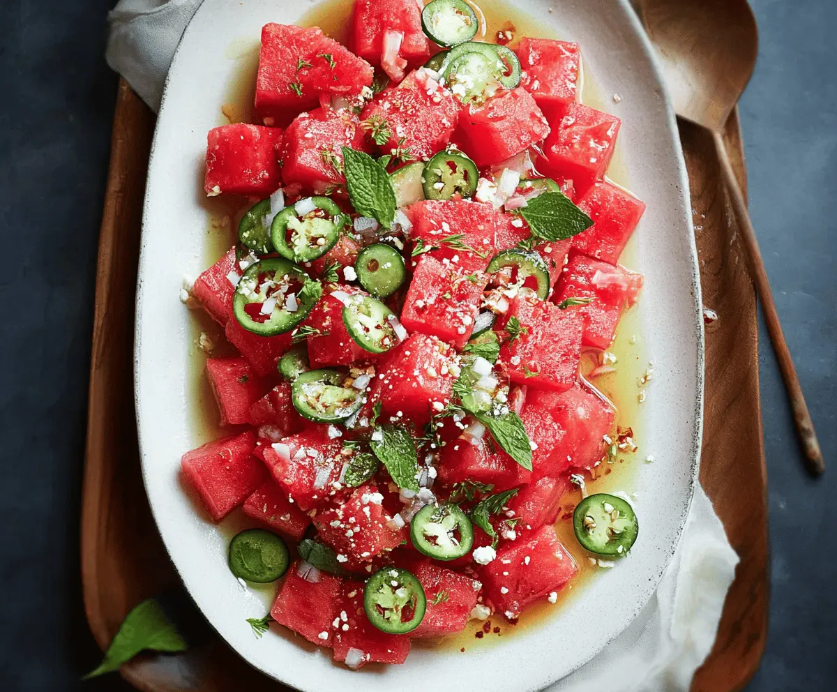 Refreshing Spicy Watermelon Salad Recipe