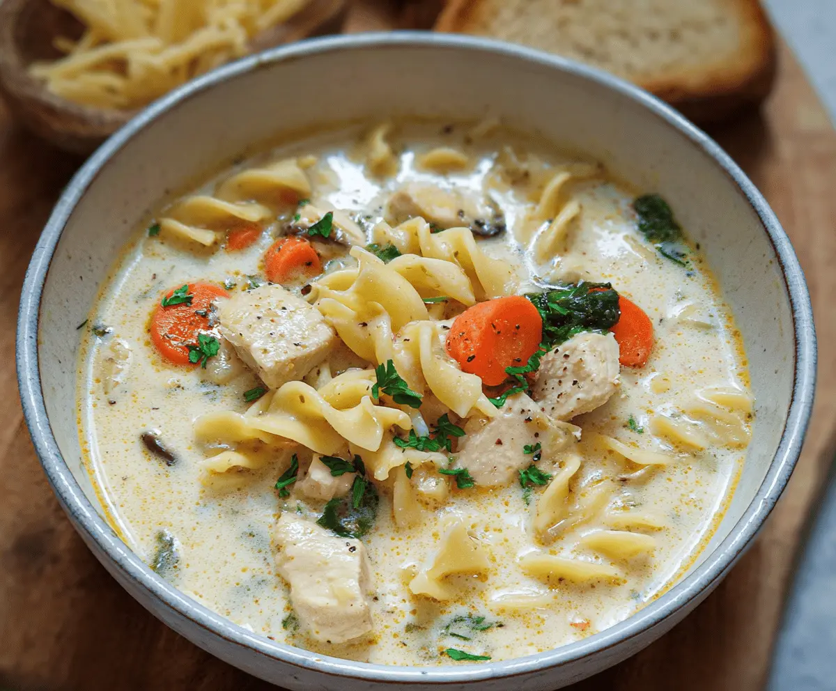 Creamy Chicken Pasta Soup Recipe for Cozy Meals