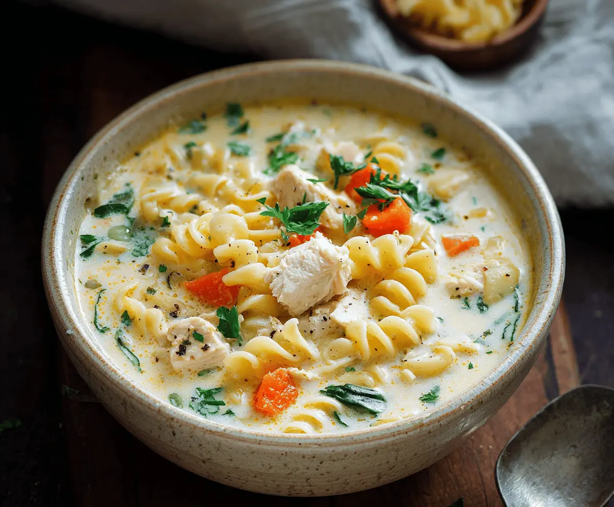 Creamy Chicken Pasta Soup Recipe for Cozy Meals