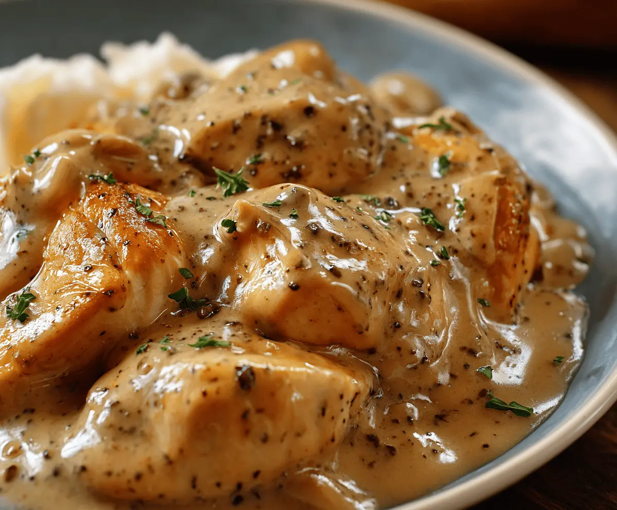 Easy Slow Cooker Chicken and Gravy Recipe