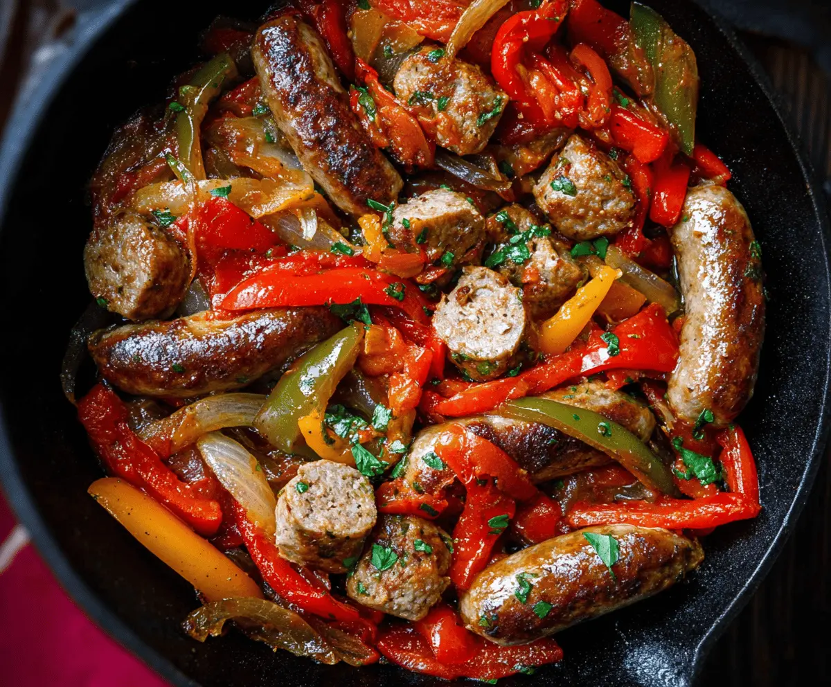 Easy Italian Sausage and Peppers Recipe