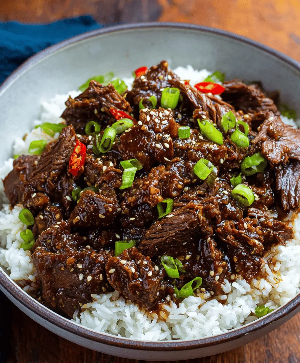 Easy Slow Cooker Korean Beef Recipe