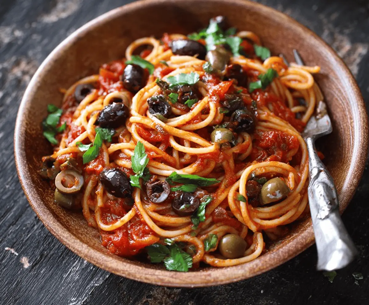 Easy Pasta Puttanesca Recipe with Bold Flavors