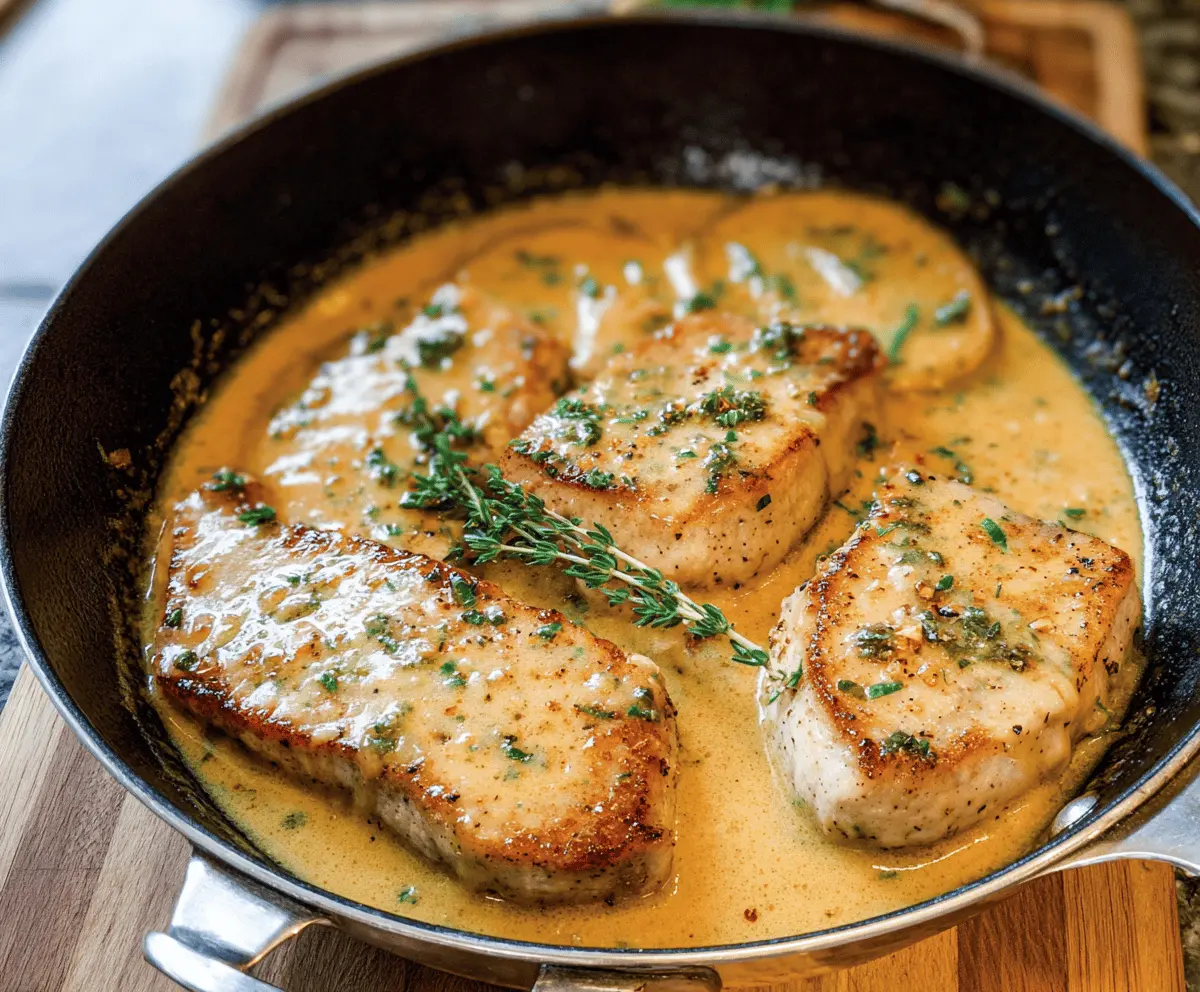 Easy Boneless Thin Pork Chops with Quick Pan Sauce